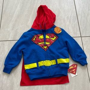 Toddler Superman Sweatshirt with detachable cape